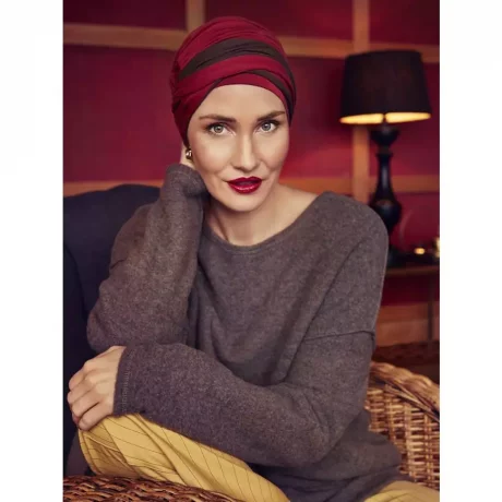 Shakti Turban | Red Bud : Chocolate _00