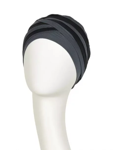 Shanti Turban | Blue:Black _01