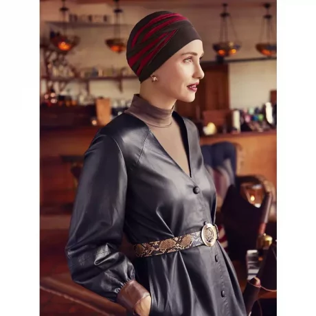 Shanti Turban | Chocolate:Red Bud _00