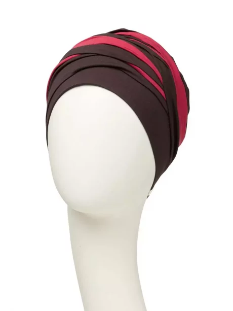 Shanti Turban | Chocolate:Red Bud _02